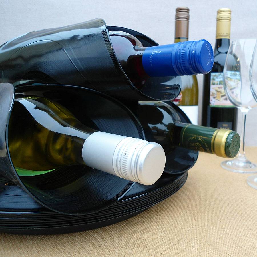 record wine rack